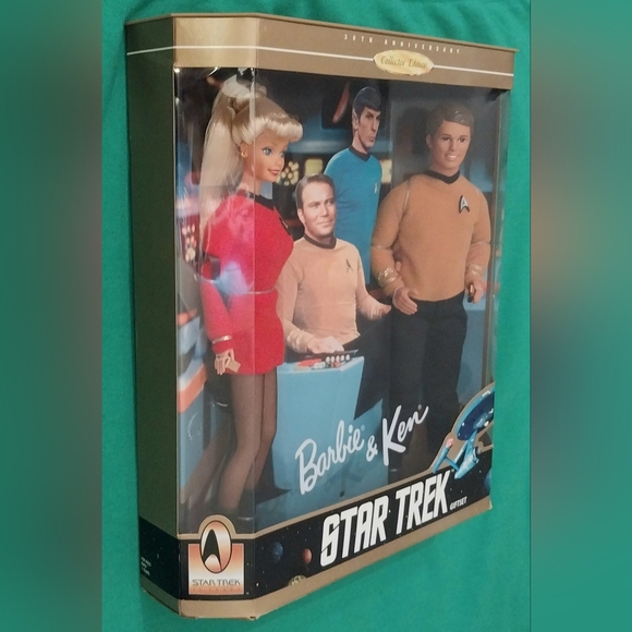 Vintage 1996 Star Trek 30th Ann. Barbie & Ken Giftset Collector Edition - Picture 3 of 4